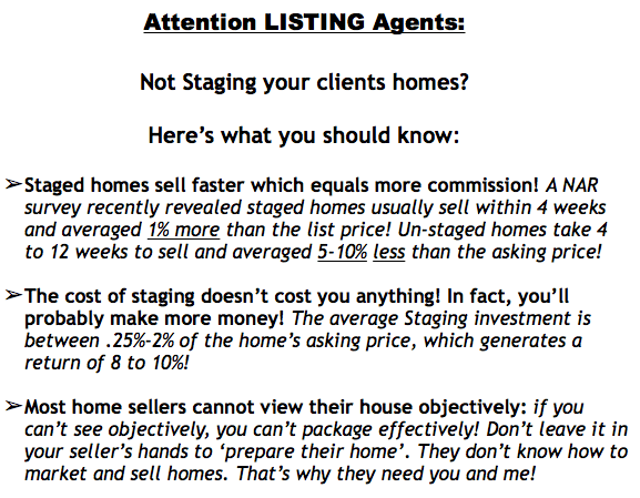 Attention: Listing Agents!